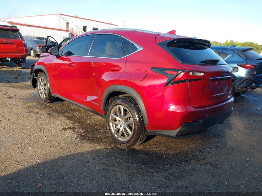Vin: jtjbjrbz2f2018337, lot: 46539821, lexus nx 300h 20153