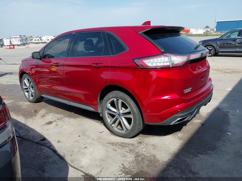 Vin: 2fmtk4ap2fbb92101, lot: 46539892, ford edge sport 20153