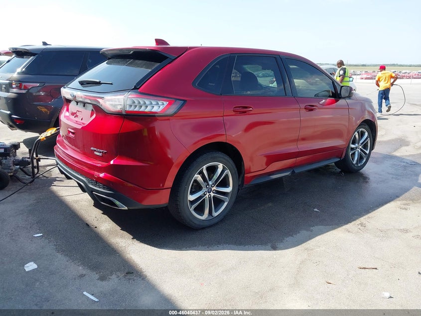 Vin: 2fmtk4ap2fbb92101, lot: 46539892, ford edge sport 20154