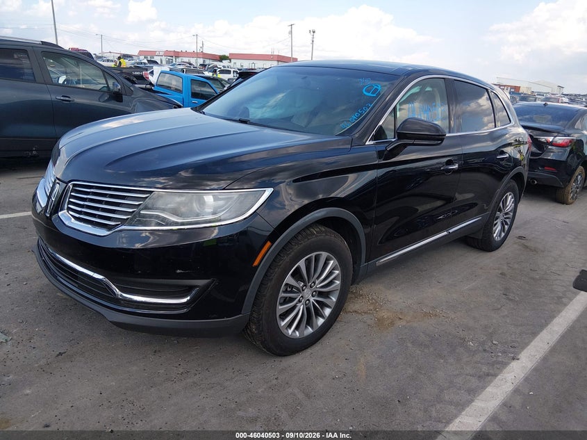 Vin: 2lmpj6kr5hbl31421, lot: 46539958, lincoln mkx select 20172