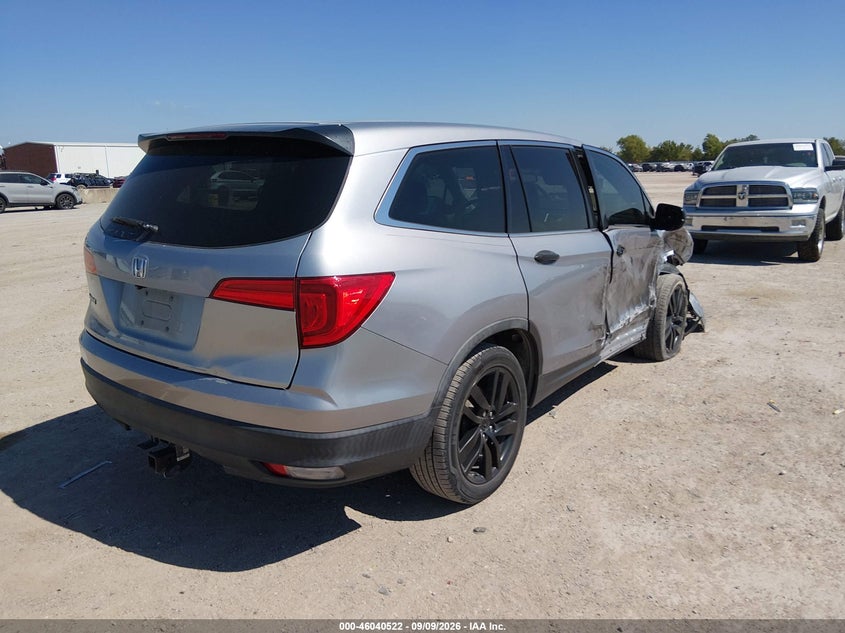 Vin: 5fnyf5h18jb009656, lot: 46539977, honda pilot lx 20184