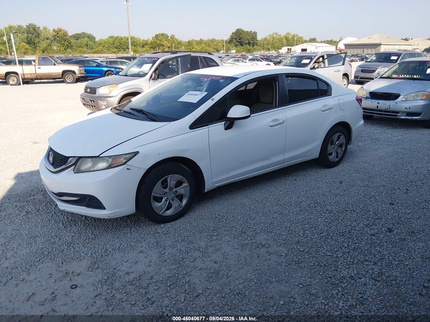 Vin: 19xfb2f54de092746, lot: 46540132, honda civic lx 20132