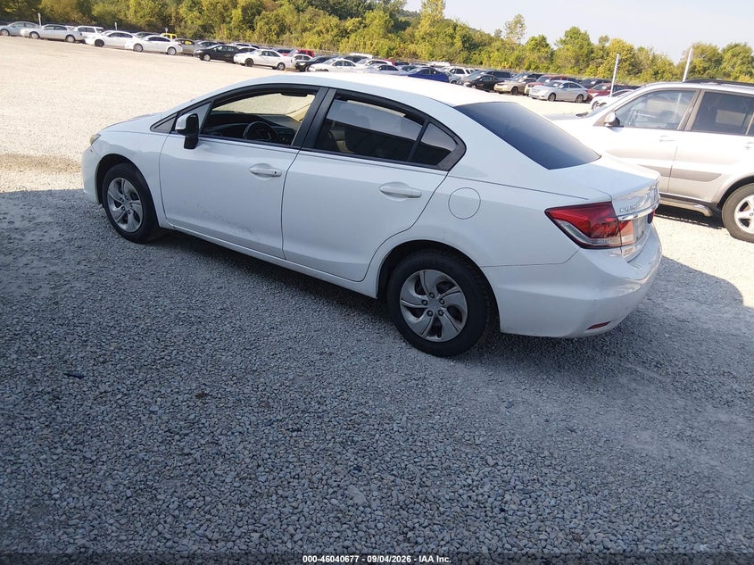 Vin: 19xfb2f54de092746, lot: 46540132, honda civic lx 20133