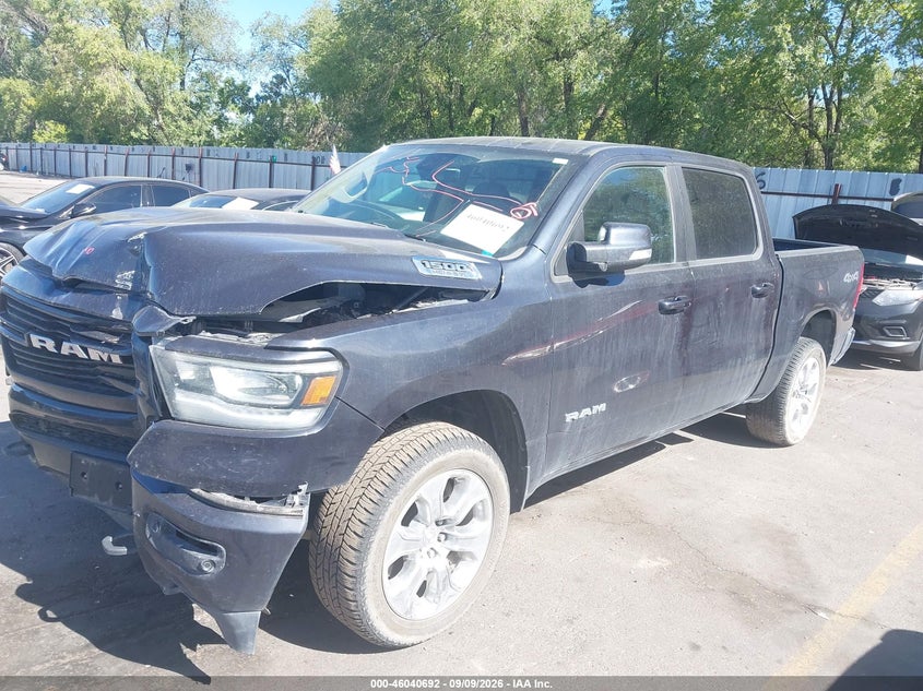 Vin: 1c6srfft2kn782916, lot: 46540147, ram 1500 big horn/lone star  4x4 5'7 box 20192