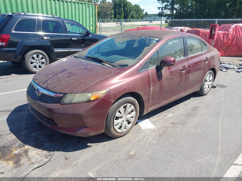 2012 HONDA CIVIC auction photo 2
