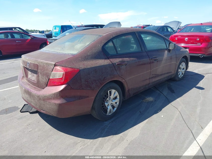 2012 HONDA CIVIC auction photo 4