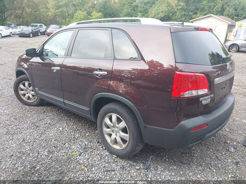 Vin: 5xyktda20dg372607, lot: 46540349, kia sorento lx v6 20133