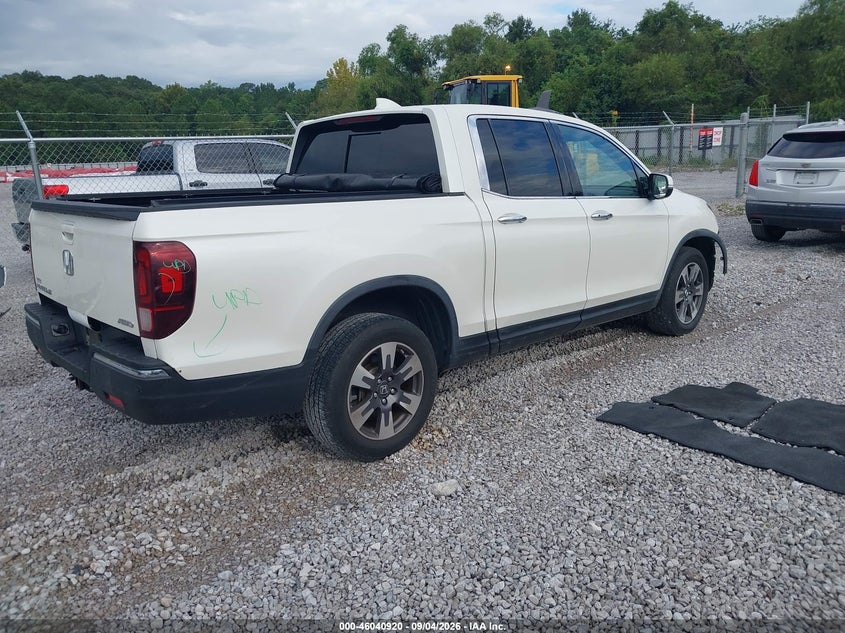 Vin: 5fpyk3f70hb016464, lot: 46540375, honda ridgeline rtl-e 20174