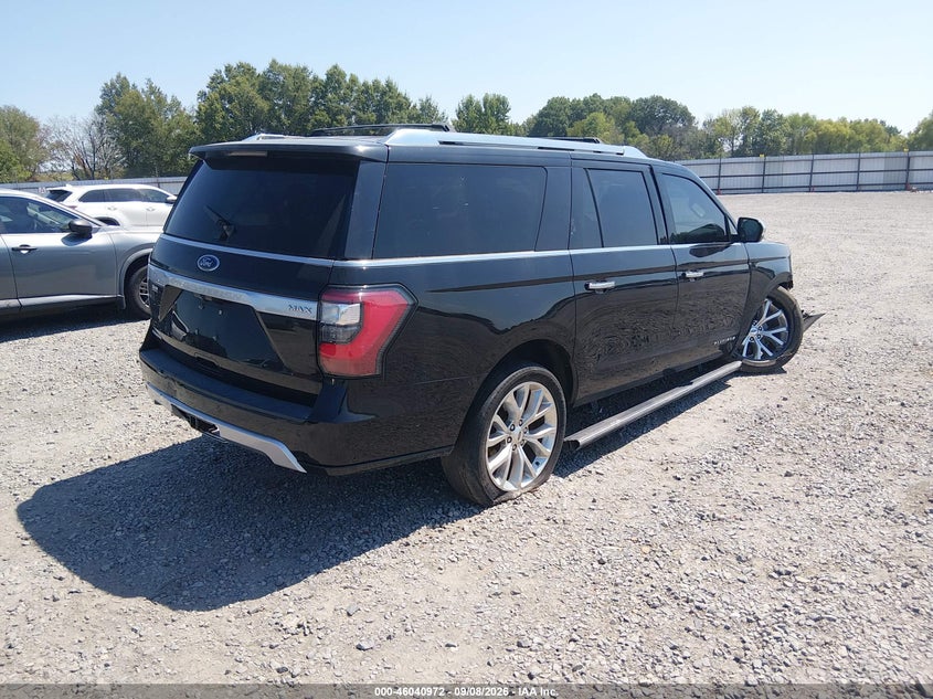 Vin: 1fmjk1mt4kea06622, lot: 46540427, ford expedition max platinum 20194