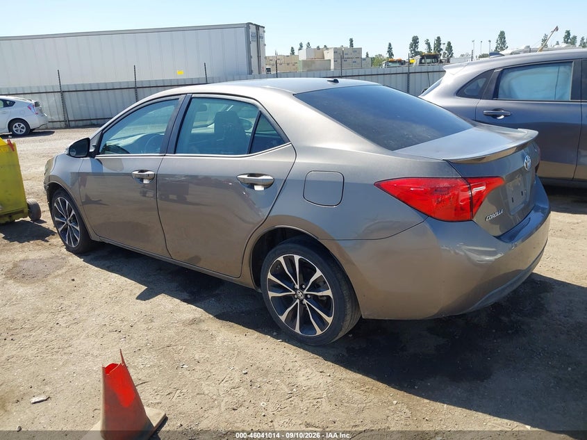 Vin: 2t1burhe2hc767271, lot: 46540469, toyota corolla se 20173