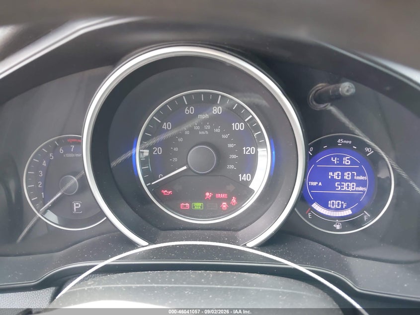 HONDA FIT 2016 VIN JHMGK5H50GX020917