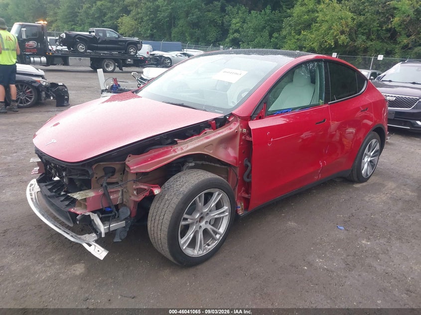 Vin: 7saygaee4pf682825, lot: 46540520, tesla model y awd/long range dual motor all-wheel drive 20232