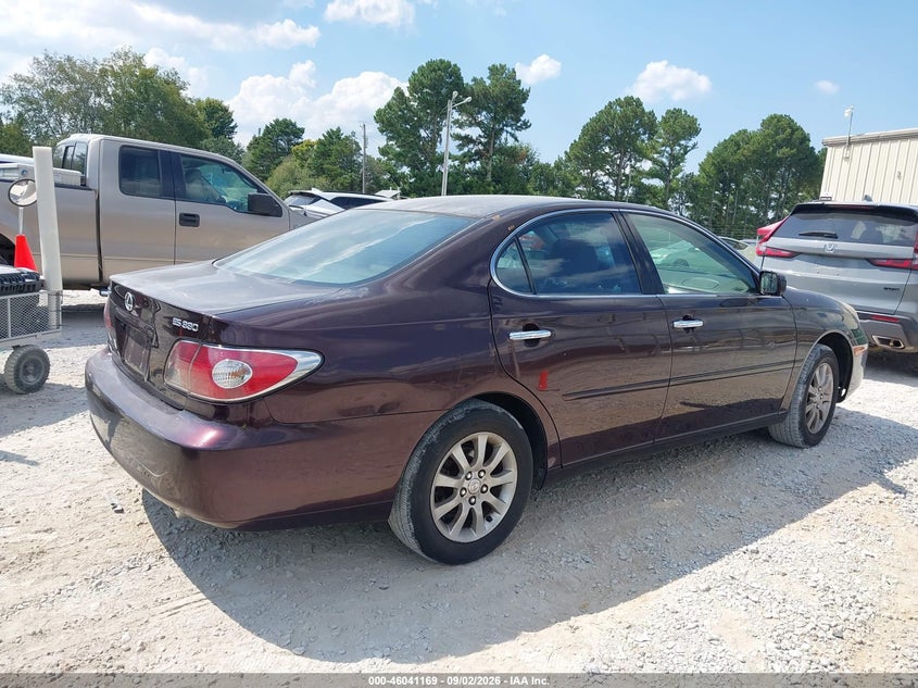 LEXUS ES 330 2004 VIN JTHBA30G945009355
