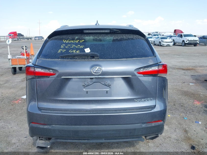 LEXUS NX 200T 2016 VIN JTJYARBZ1G2046027