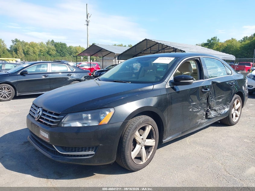 Vin: 1vwbn7a34dc061039, lot: 46540666, volkswagen passat 2.0l tdi se 20132