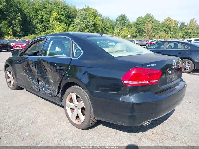 Vin: 1vwbn7a34dc061039, lot: 46540666, volkswagen passat 2.0l tdi se 20133
