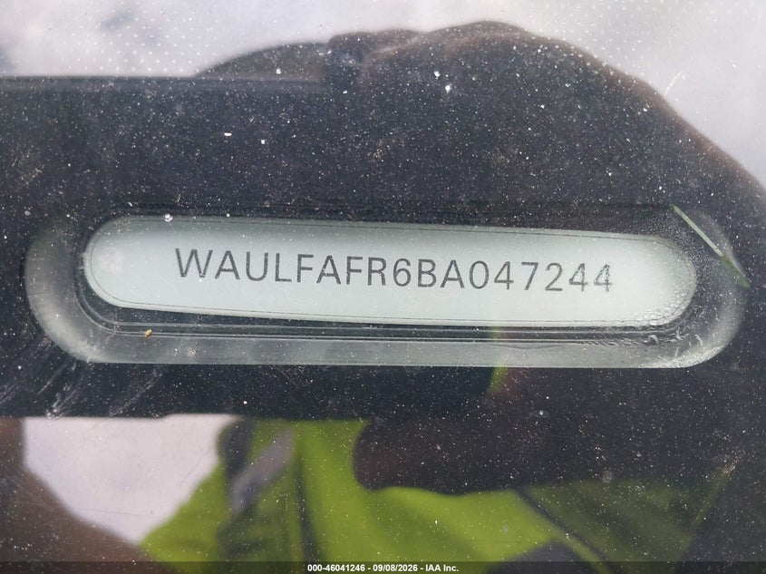 AUDI A5 2011 VIN WAULFAFR6BA047244