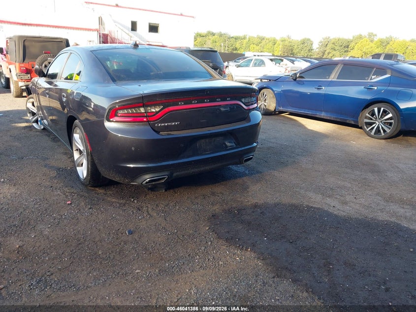 Vin: 2c3cdxhg4jh158287, lot: 46540841, dodge charger sxt plus rwd 20183