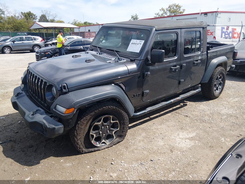 Vin: 1c6hjtag9ml624064, lot: 46540930, jeep gladiator sport 4x4 20212
