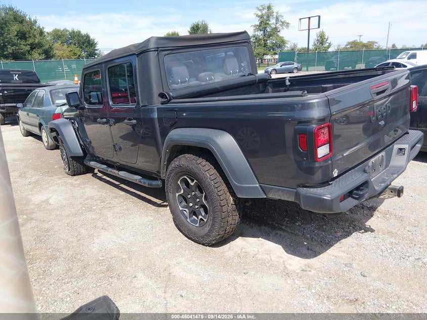 Vin: 1c6hjtag9ml624064, lot: 46540930, jeep gladiator sport 4x4 20213