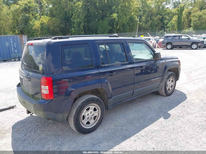 Vin: 1c4njrbb7dd129549, lot: 46540984, jeep patriot sport 20134