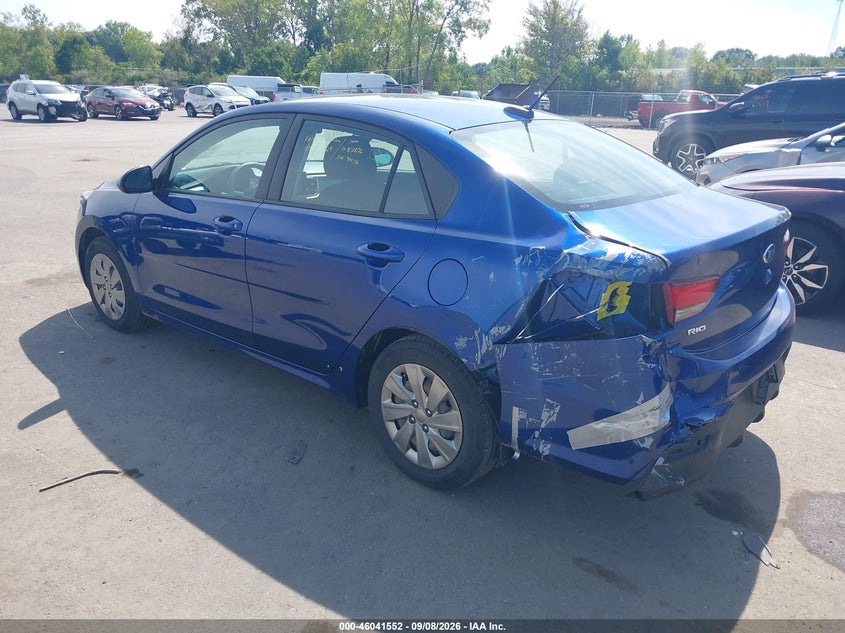 Vin: 3kpa24ad3le296781, lot: 46541007, kia rio s 20203