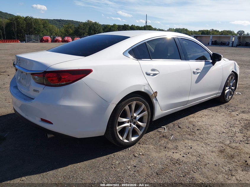 Vin: jm1gj1v51g1469284, lot: 46541057, mazda mazda6 i touring 20164