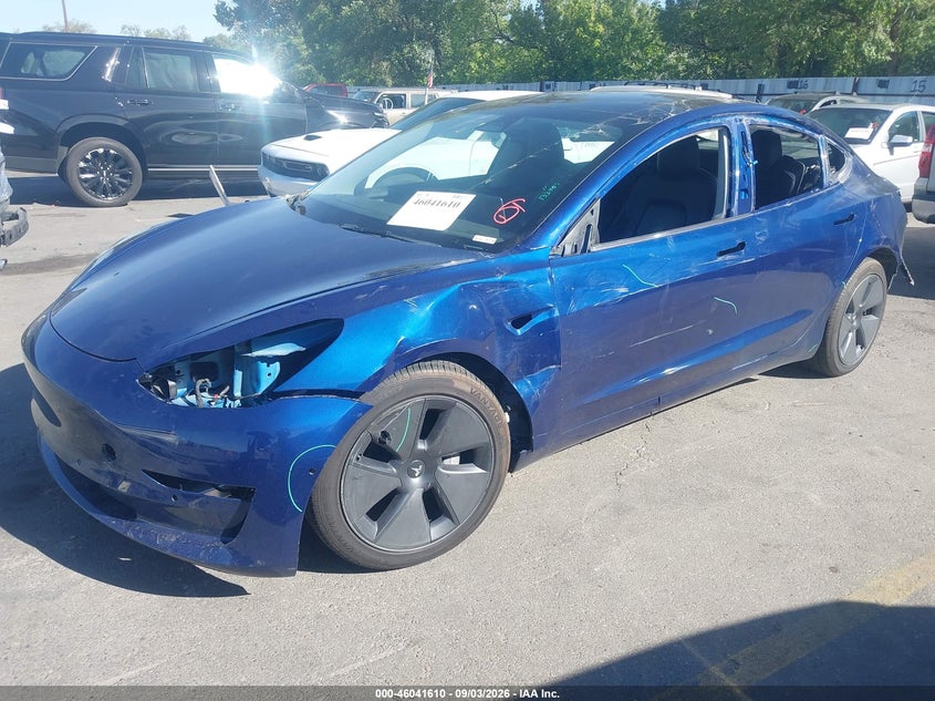 Vin: 5yj3e1eb7nf133457, lot: 46541065, tesla model 3 long range dual motor all-wheel drive 2022 img_1