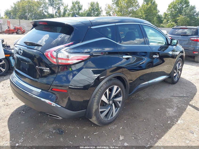 NISSAN MURANO 2015 VIN 5N1AZ2MH1FN272621