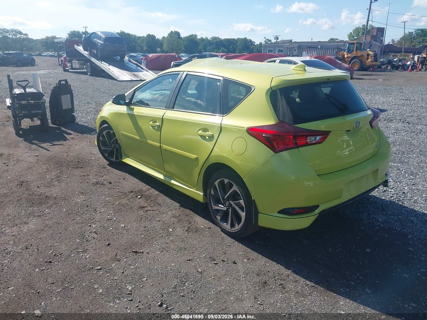 Vin: jtnkarje3gj515966, lot: 46541150, scion im 20163