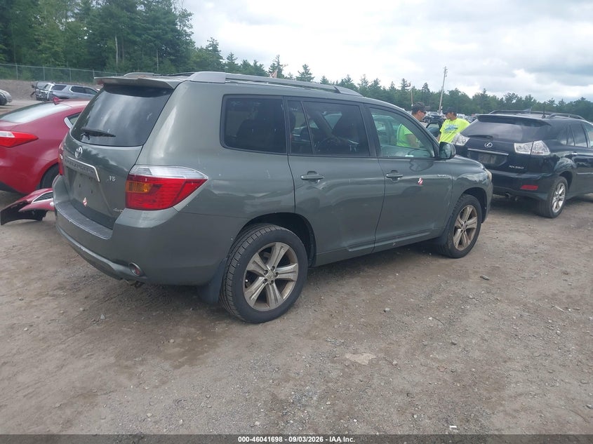 2008 TOYOTA HIGHLANDER SPORT UTILITY VEHICLE 3.5L V-6 DOHC, VVT, REGULAR , 270HP