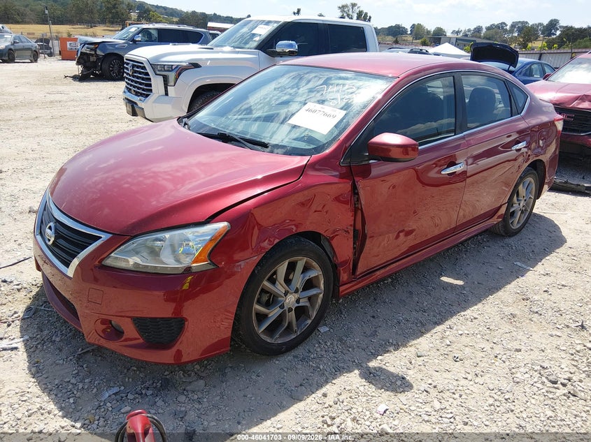 2013 Nissan Sentra Sr, Left Side, IAAI, VIN 3N1AB7AP3DL758185 — photo 2