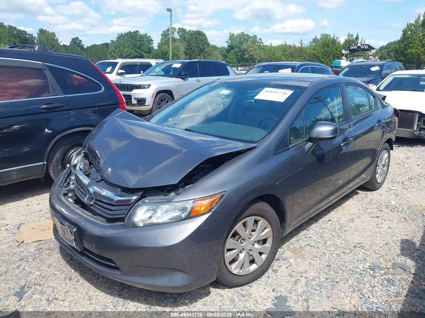 HONDA CIVIC 2012 VIN 19XFB2F59CE099707