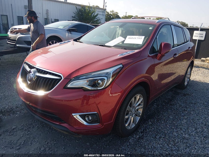 Vin: lrbfxcsa7kd087645, lot: 46541209, buick envision fwd essence 20192