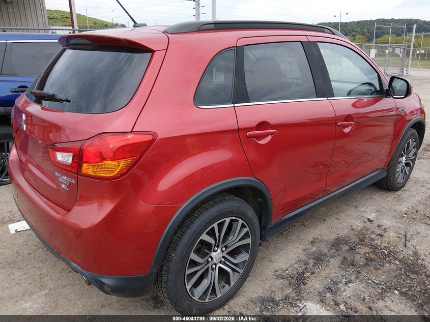 2016 MITSUBISHI OUTLANDER SPORT UTILITY VEHICLE 2.4L I-4 DOHC, VVT, REGULAR , 168HP