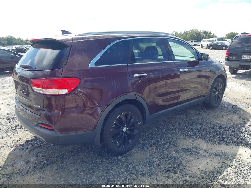 Vin: 5xyph4a56gg128661, lot: 46541318, kia sorento 3.3l ex 20164