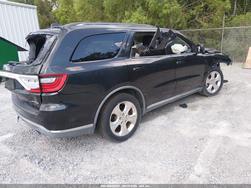 Vin: 1c4sdhdt9ec382793, lot: 46541484, dodge durango limited 20144