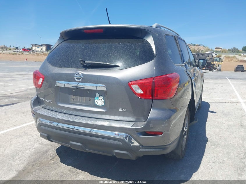 Vin: 5n1dr2mn7jc664493, lot: 46541584, nissan pathfinder sv 20184