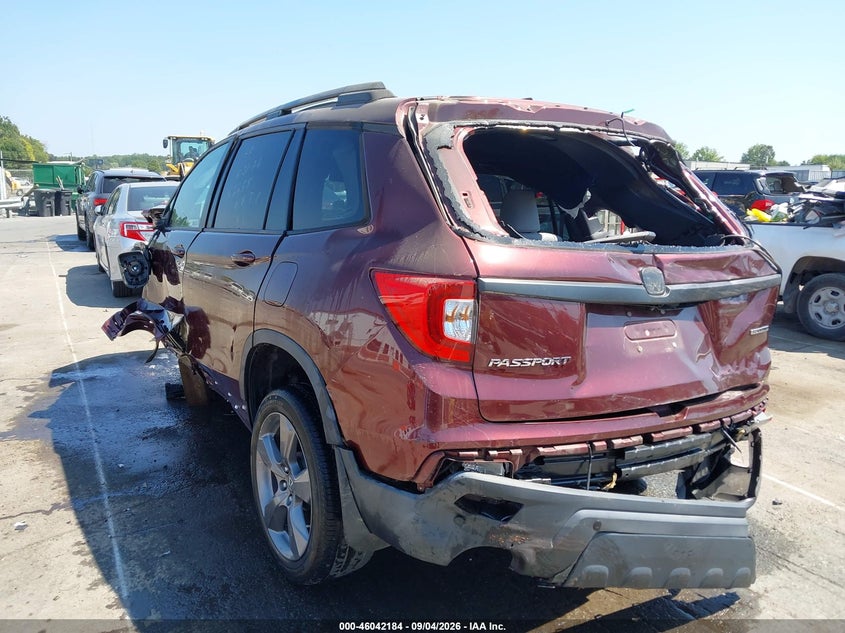 Vin: 5fnyf7h96kb002658, lot: 46541639, honda passport touring 20193