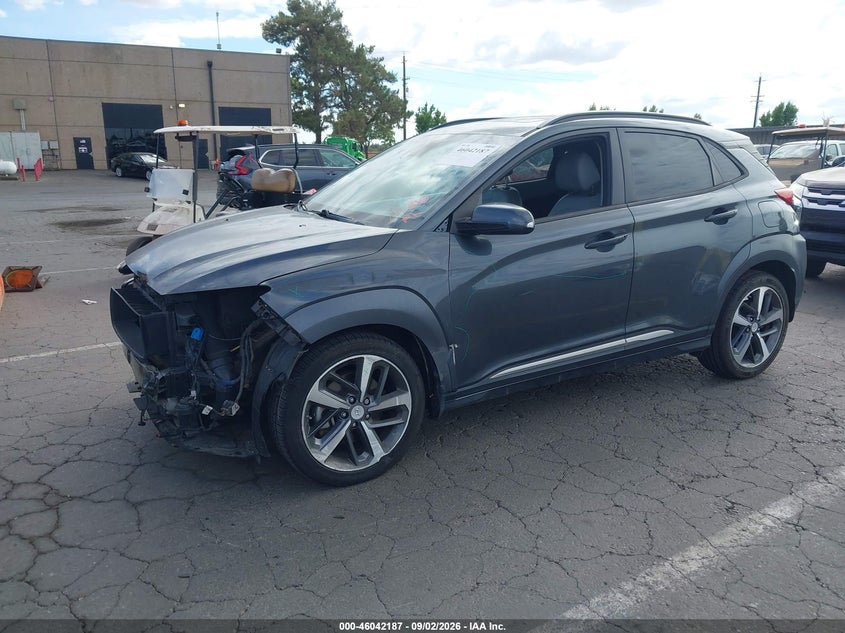 Vin: km8k5ca50mu604177, lot: 46541642, hyundai kona ultimate 20212