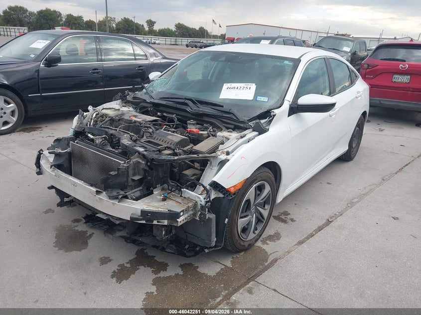 Vin: 2hgfc2f66lh568814, lot: 46541706, honda civic lx 20202
