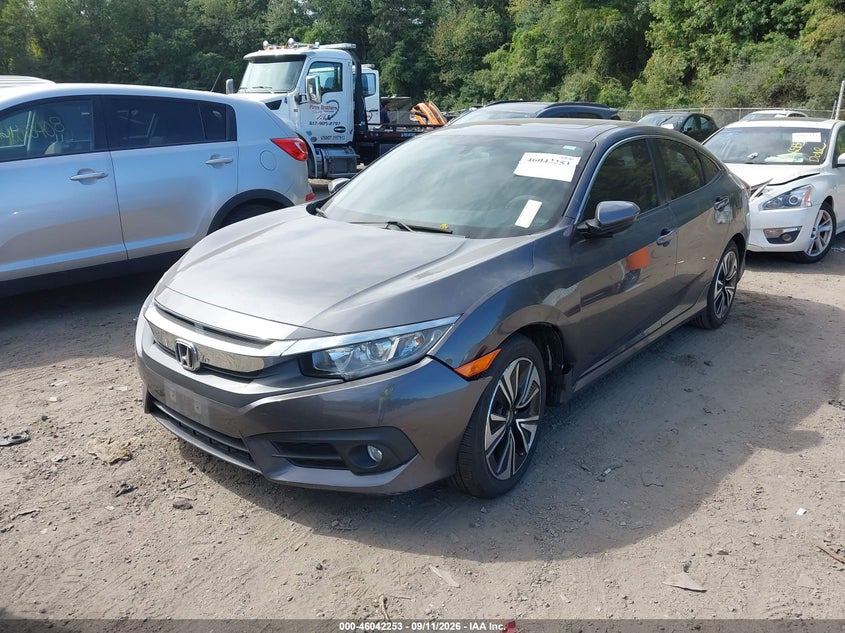 Vin: 19xfc1f30he206916, lot: 46541708, honda civic ex-t 20172