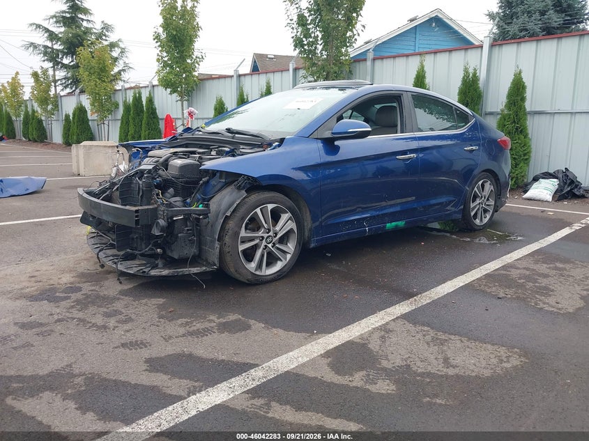 Vin: 5npd84lf9hh005598, lot: 46541738, hyundai elantra limited 20172