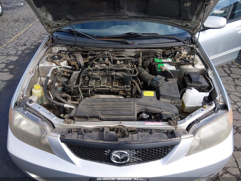 MAZDA PROTEGE 2002 VIN JM1BJ226721579522