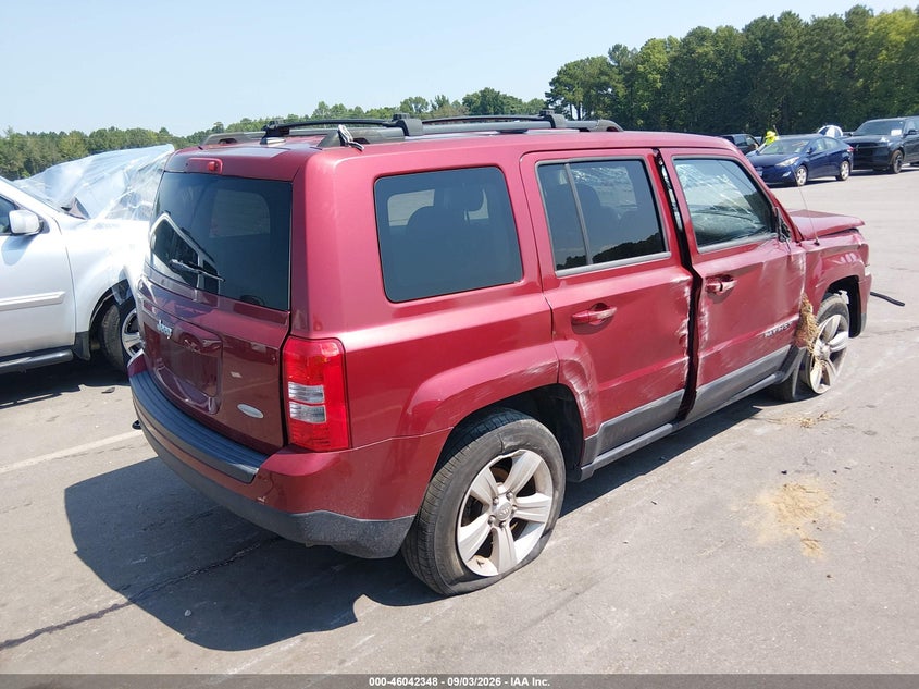 Vin: 1c4njrfb9ed590392, lot: 46541803, jeep patriot latitude 20144
