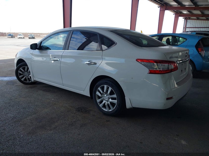 Vin: 3n1ab7ap0fy348319, lot: 46542006, nissan sentra s 20153