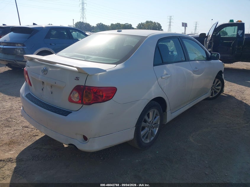 Vin: 2t1bu4ee0ac496014, lot: 46542223, toyota corolla s 20104