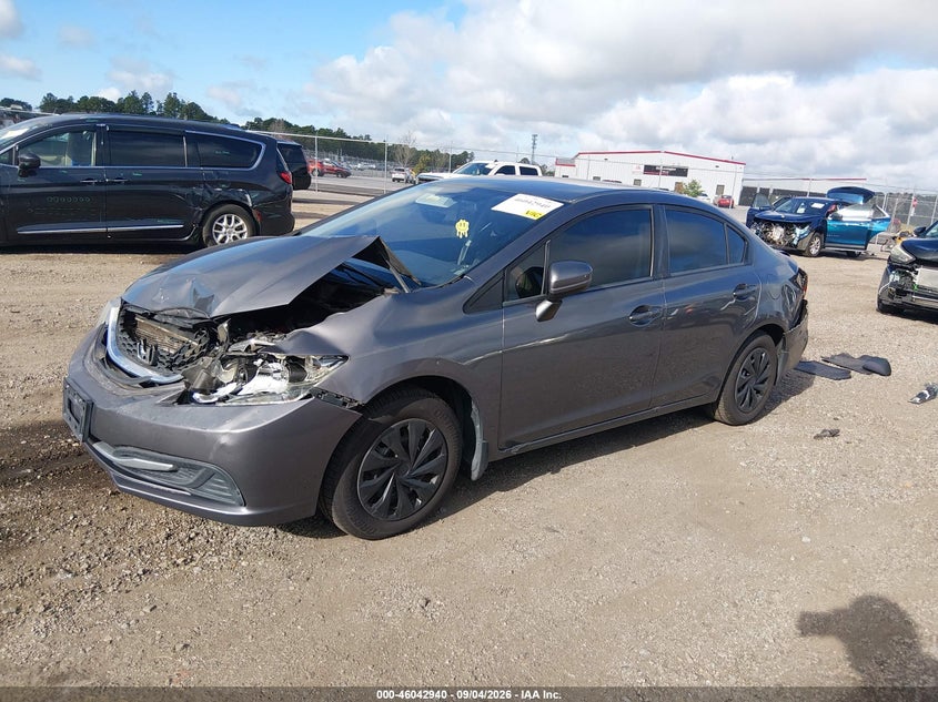 Vin: 2hgfb2f57fh539627, lot: 46542395, honda civic lx 20152