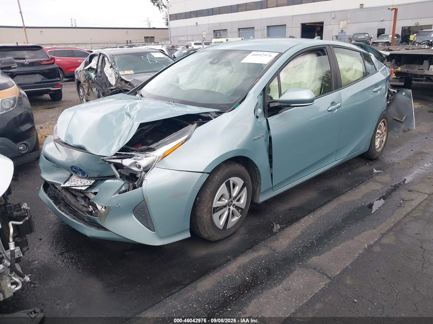 Vin: jtdkbrfu7j3062433, lot: 46542431, toyota prius two 20182