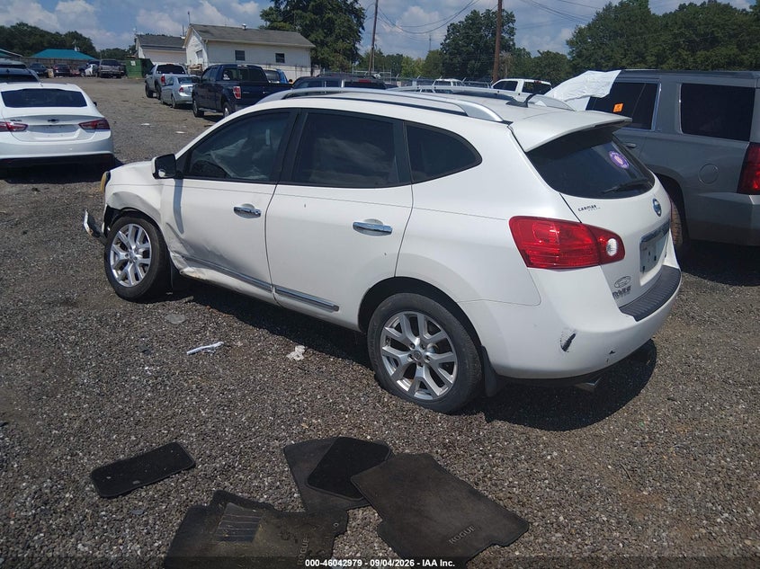 Vin: jn8as5mv8cw387453, lot: 46542434, nissan rogue sv w/sl pkg 20123